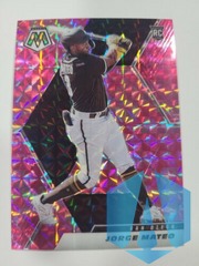 2021 Panini Mosaic Jorge Mateo Rc Pink Camo Prizm Parallel Padres #233